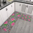 thumbnail image 2 of Pioneer Flower Floral Print Pattern Kitchen Rugs Sets Of 2, Anti Fatigue Non Slip Washable Floor Mats for Kitchen Sink Laundry, 17X30 Inch + 17X47 Inch, 2 of 6