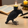 thumbnail image 5 of NOUGFVZP Gothic Black Cat Candle Holder Statue, Resin Cat Candlestick Holder, Halloween Gothic Tabletop Decor for Home, Dining Table & Party, Witchy Cat Figurine Gift, 5 of 6