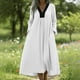 thumbnail image 2 of Vestido de Verano Casual de las Mujeres sin Mangas Gradual Vestido Largo con Cuello en V, Maxi Suelto Fluido para la Playa Y el Uso de Vacaciones, 2 of 8