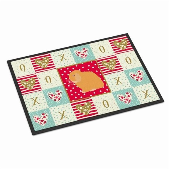 Caroline's Treasures CK5395JMAT Holland Lop Rabbit Love Door Mat, Indoor Rug or Outdoor Welcome Mat 24x36 Doormat, 36"L