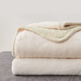 thumbnail image 2 of Manta Longhui para ropa de cama tejida con cable, color sherpa, color crema, 150 x 200 cm, 2 of 9