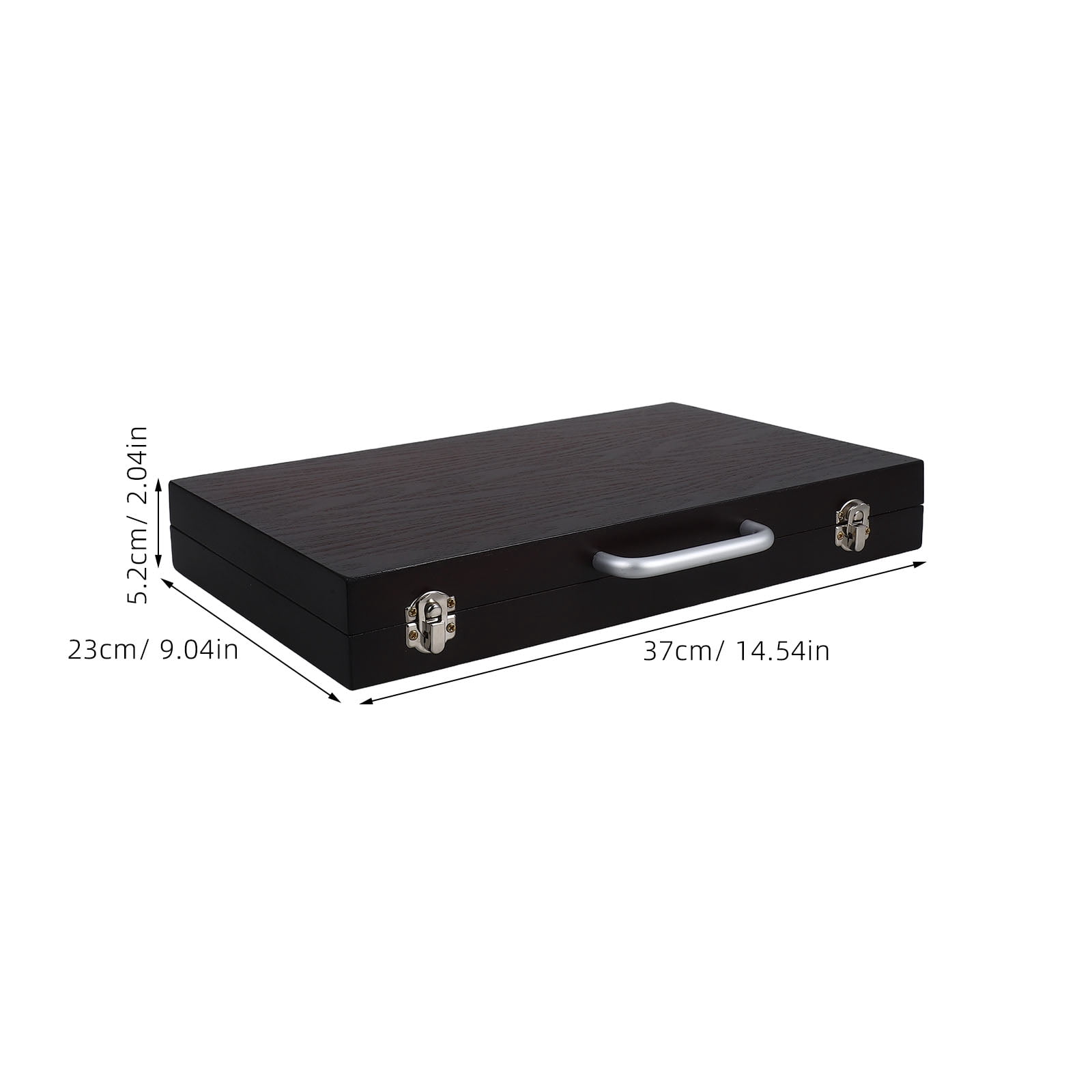 ETHZZLE Wood Watercolor Palette Portable Paint Box with Lid and Pen Holder for Painting
