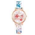 thumbnail image 1 of Fiudx Liquidación de ahorros de verano Reloj de moda para mujer, reloj de acero inoxidable, informal, para vestir, pulsera, joyería de cristal, 1 of 6