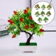thumbnail image 3 of Mini plantas de bonsái artificiales, decoración de naranjo artificial, plantas artificiales para decoración del hogar en interiores, oficina/alféizar de ventana/patio, exhibición de escritorio, 3 of 7