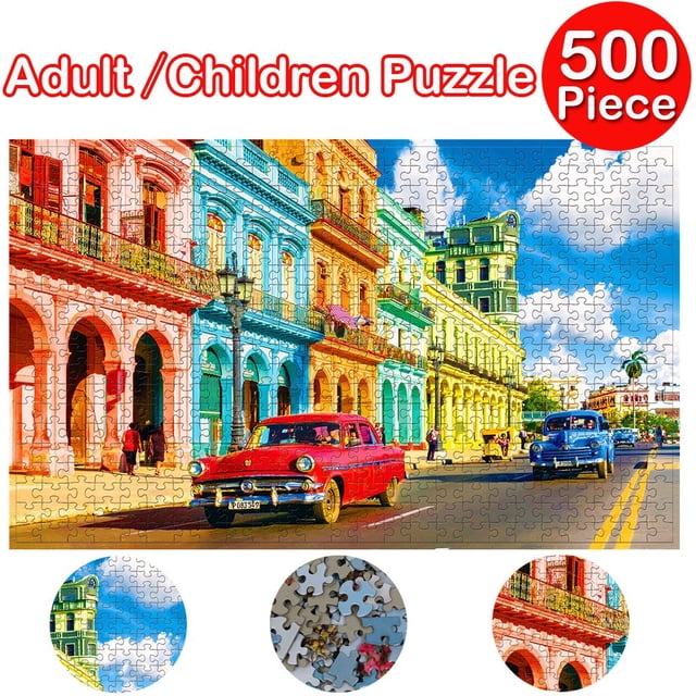 Adults Puzzles Game 500 Piece Large Puzzle Challenging Design Polyester Material Educational Toy For Adults Brain Teaser Personalized Gift Indoor Activity (160) multicolor #k7efV