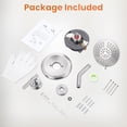 thumbnail image 6 of Wowow Single-Handle 5-Spray Shower Faucet 1.8 GPM with Low Lead in Brushed Nickel, 6 of 8