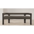 thumbnail image 5 of Meridian Furniture Athena Brown Boucle Fabric Bench, 5 of 9