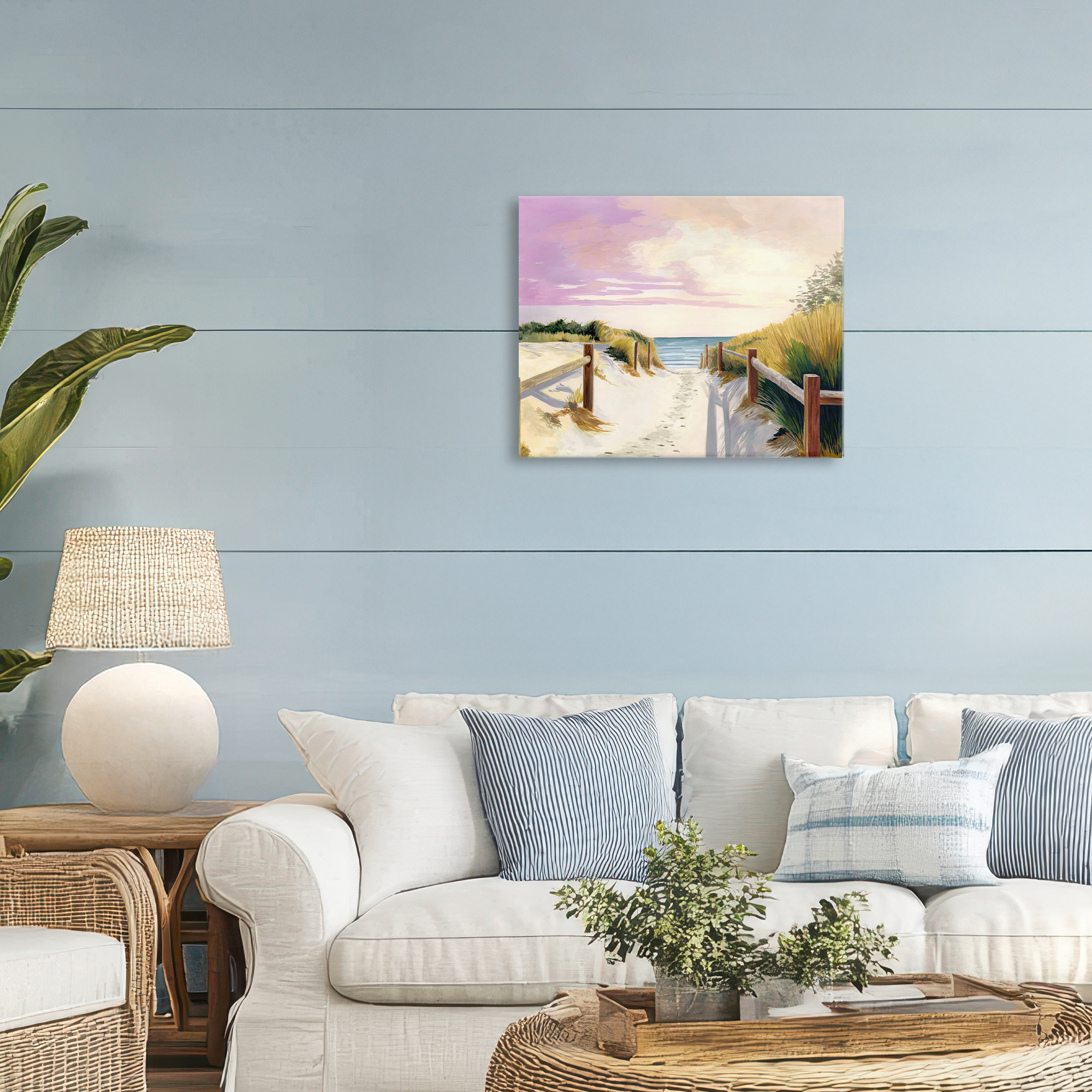 Cottesloe Beach Pathway Canvas Wall Art, design by Courtney Haley