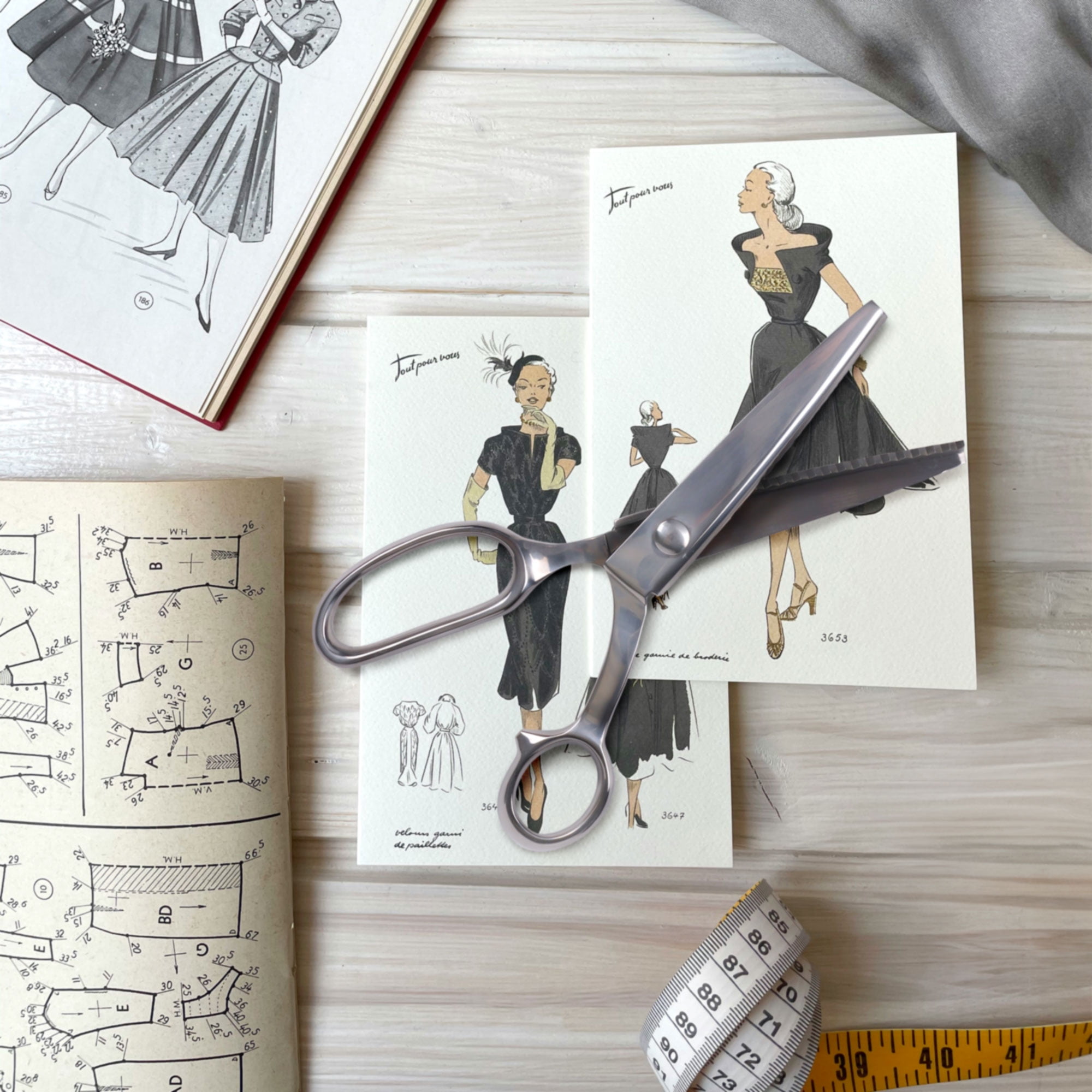 JubileeYarn Metal Pinking Shears - Silver - 3 Units