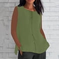 thumbnail image 2 of Women Sleeveless Crop Tops Plus Size, Print Blouses for Women Dressy Casual Black Tees Slim Fit Women Fashion Tops Trendy Summer Shirts for Island Vacation my orders, 2 of 6