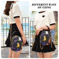thumbnail image 6 of FORMRS Crossbody Bag for Women Quilted Travel Shoulder Cell Phone Purse with Chain Strap Handbag, Halloween Colorful Ghosts, 6 of 7