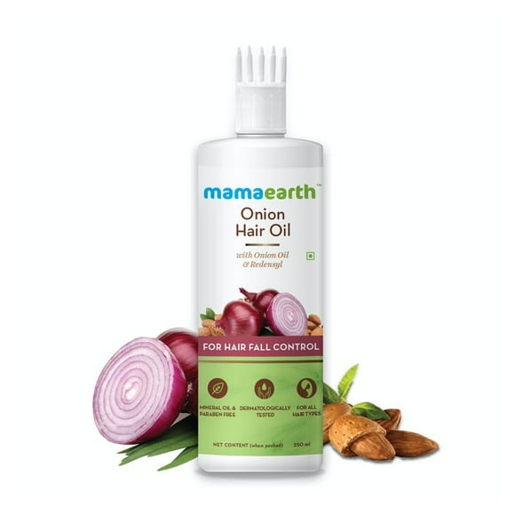 Mamaearth Onion Hair Oil With Onion & Redensyl For Hair Fall Control - 250ml