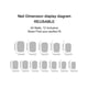 thumbnail image 4 of Press on Nails GUAACCB, corto cuadrado, francés, rosa y blanco, 24 unidades, 4 of 7