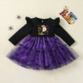 thumbnail image 2 of HCNTES Toddler Girls Halloween Caveman Dress Up Sleeveless Party Tutu Dress(Light Purple,5-6 Years), 2 of 7