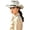White, variant on AJGRHE Western Cowboy Hat for Women and Men, Wide Brim Shapeable Summer Beach Sun Hat, Lightweight Cowgirl Hats for Outdoor Festival BG1 One Size