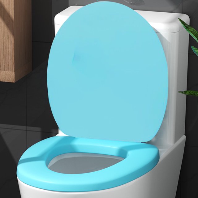 Asiento de inodoro acolchado de vinilo suave XOAIHY: mejore la comodidad de su baño con este asiento de inodoro alargado y acolchado que se adapta a todos los accesorios estándar.