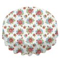 thumbnail image 2 of Pioneer Flower Floral Print Pattern Round Tablecloth 60 X 60 Inch, Wrinkle Resistant Wipeable Table Cloth for Kitchen Dining Picnic Patio Party, 2 of 6