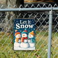 thumbnail image 4 of Christmas Metal Sign Snowman Let It Snow Vintage Tin Sign for Home Kitchen Garden Yard Indoor Office Decor 8x12 INCH, 2D Flat, 4 of 4
