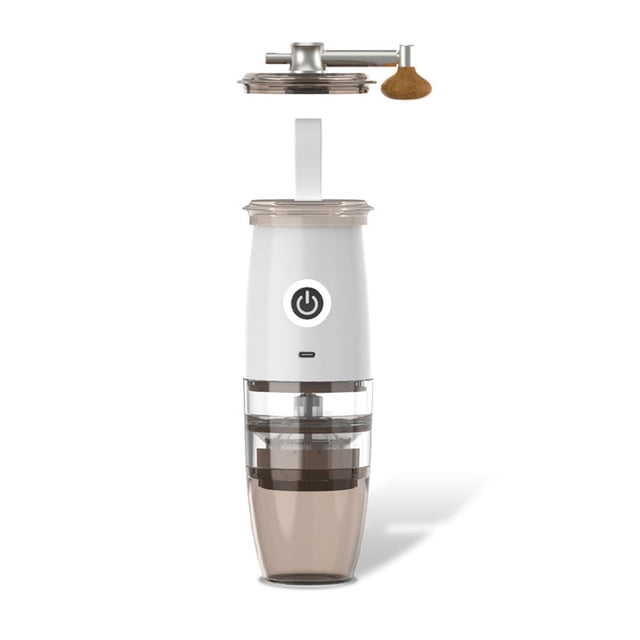 Advancent Molinillo de café Manual eléctrico con mango de fresado, máquina de molienda automática ajustable, herramienta de viaje para el hogar Juegos de servir café y té blanco Advancent HA060736-02B