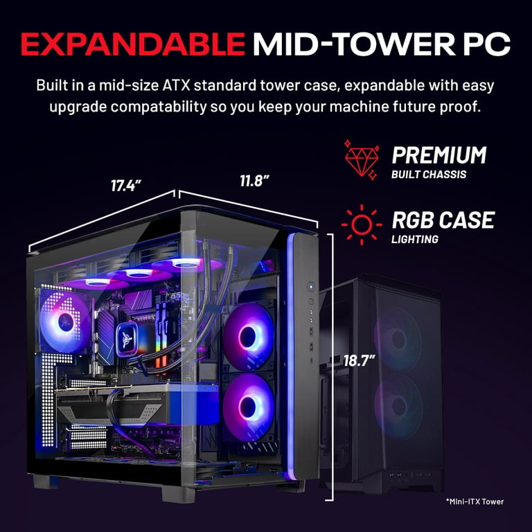 Skytech Gaming King 95 Desktop PC, Ryzen 7 9800X3D, NVIDIA RTX