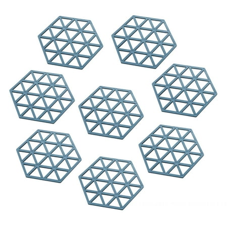 

Silicone Coasters [8 Pack] - Thickened Drink Coasters - Cup Mat - Non-Slip Non-Stick Stay Put - Anti-scald Prevents Furniture And Tabletop Cooking Damages