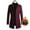 Wine, variant on Miluxas Men's Premium Wool Blend Double Breasted Long Pea Coat Wine 10(XL)