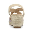 thumbnail image 3 of Journee Womens Ashlee Platform Espadrille Wedge Sandals, Widths Available, 3 of 9
