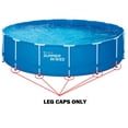 thumbnail image 3 of Replacement Summer Waves Leg Caps Round in Black for Metal Frame Pools (4-Pack), 3 of 3