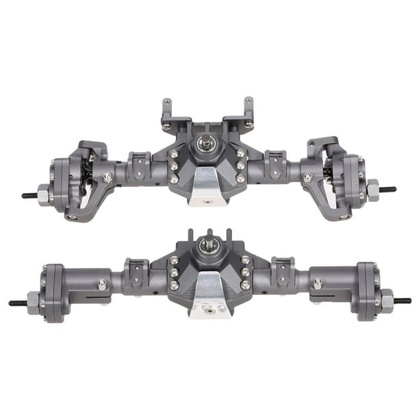 Eje del portal trasero delantero 1/10 RC Coche Eje De Portal Trasero Delantero Para Axial SCX10 I SCX10 II Gris Gris Magideal Eje del portal trasero delantero
