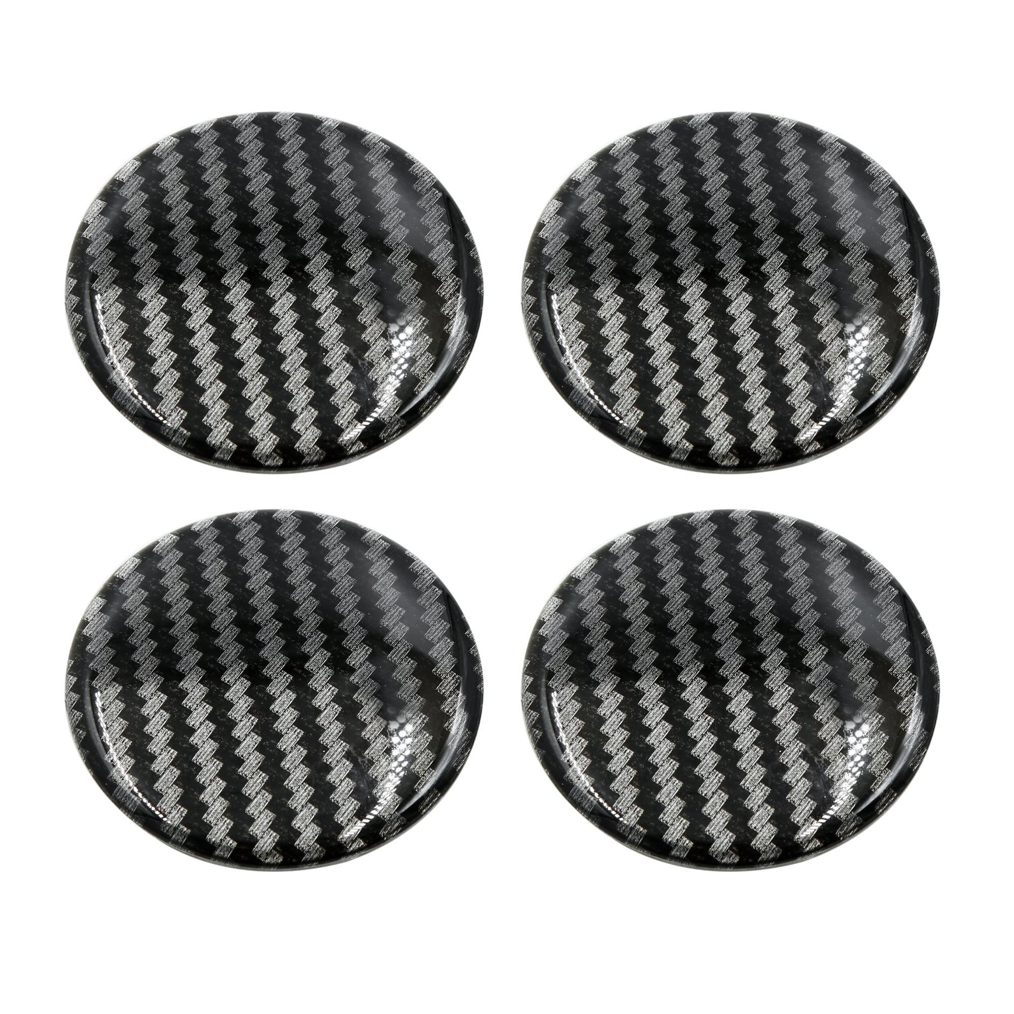 SET OF 4x 56mm Oz Racing Black Red Carbon Wheel Center Caps Curve Badge STICKERS 