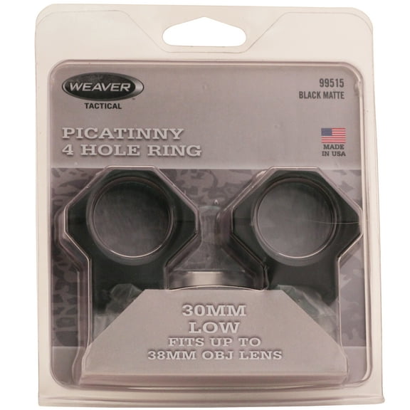 Weaver Tactical 4 Hole Picatinny Rings