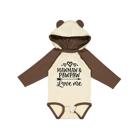 

Inktastic Mawmaw and Pawpaw Love Me Gift Baby Girl Long Sleeve Bodysuit