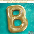 thumbnail image 4 of Pool Party Decorations Inflatable Pool Floats Single Letter (A) by FFIY– Large 20” Gold Alphabet Letter Balloon Indoor Outdoor Decor for Beach Party and Backdrop Banner, 4 of 8