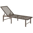 thumbnail image 1 of Outsunny Wicker Outdoor Lounge Chair, Reclining Tanning Chair, Brown, 1 of 10