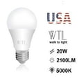 thumbnail image 2 of 3 Way LED Light Bulbs 50 100 150W Equivalent A21,Three Way Light Bulb 5000K Daylight 6W/14W/20W,E26 Base,for Living Room,No Flicker,6 Pack, 2 of 7
