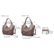 thumbnail image 4 of Bolso de mano ITSCOSY de piel sintética a la moda con hombros holgados, caqui, 4 of 7