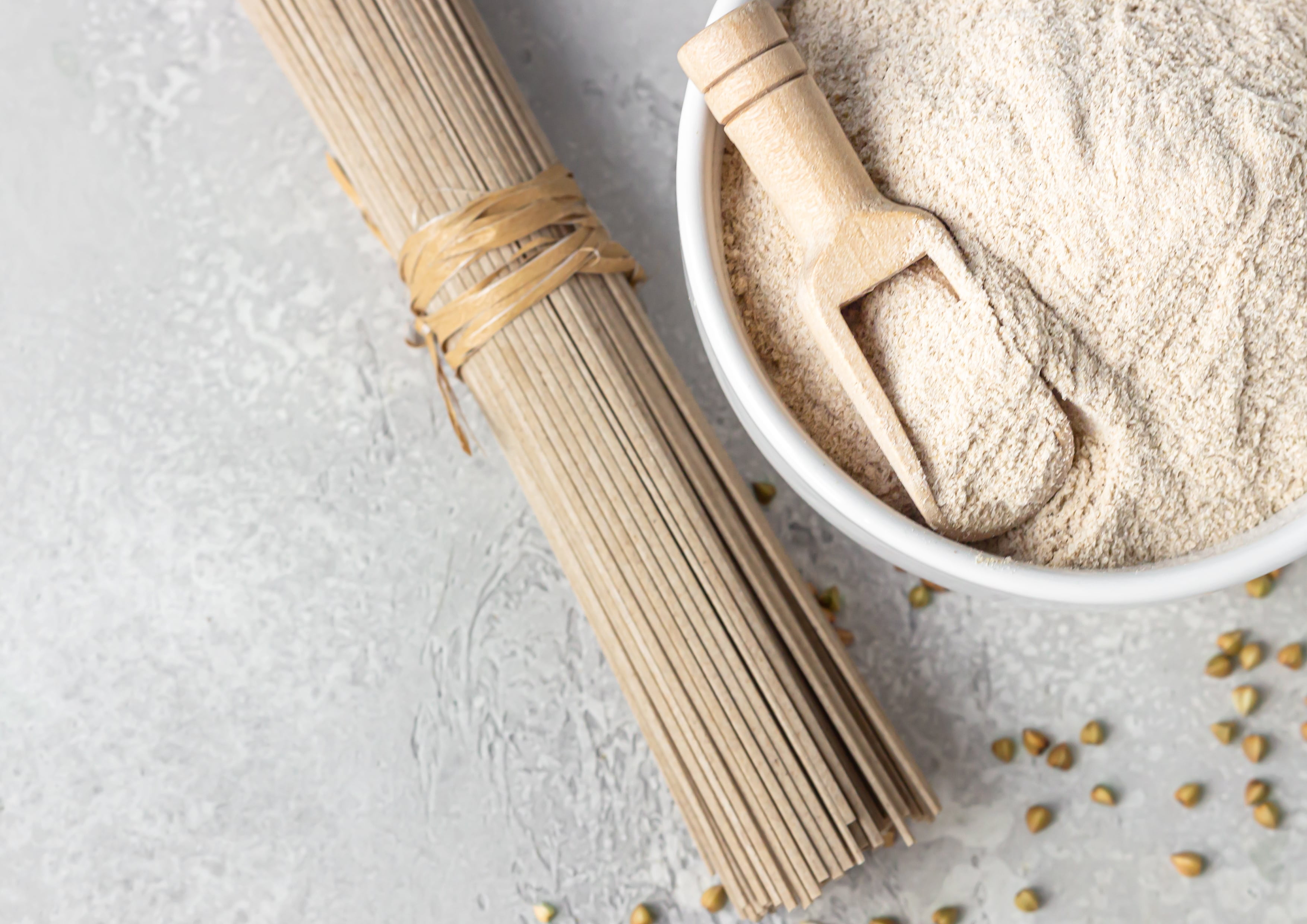 Organic Hulled Buckwheat Flour, 25 Pounds – Non-GMO, Finely Milled Raw Buckwheat Groats, Kosher, Vegan, Bulk Powder. Good Source of Fiber, Protein. Wheat Flour Substitute. Great for Pancakes, Noodles
