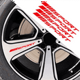 thumbnail image 5 of Sport Decal Sticker Wheels Rims Racing Car Sticker Self Adhesive Car Door Rims Wheel Hub Decal Accessories 20PCS , Red, 5 of 6