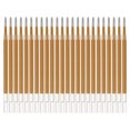 thumbnail image 1 of Uxcell 24 Pcs 0.5mm Punta Media Brillo Bolígrafo Tinta Recargas de Gel, Amarillo, 1 of 6