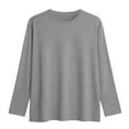thumbnail image 6 of SUNBS T Shirts for Women Oversized Long Sleeve Basic Crewneck Tee Fall Winter Casual Blouses, Sizes S-3XL, 6 of 7
