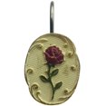 thumbnail image 2 of 12 PCS Home Fashion Decorative Rust Proof Shower Curtain Hooks Red Circular Rose Design Shower Curtain Rings Hooks, 2 of 2