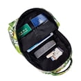 thumbnail image 3 of Yiaed Watercolor Green Tropical Print School Backpack College Backpack Daypacks for Students High School Spacious and Durable Daypack for Work and Travel-One Size, 3 of 6