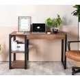 thumbnail image 1 of Homylin Computer Desk Writing Desk with 2 Shelves Industrial Style Home Office Table, 1 of 5