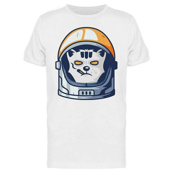 Cat Astronaut Icon Clipart T-Shirt Men -Image by Shutterstock, Male 3X-Large