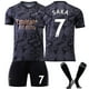 thumbnail image 1 of 22-23 Arsenal Away Kids Football Shirt Kit with socks No. 7 Saka 26, 1 of 5