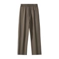 thumbnail image 5 of JAJAHO Mens Suit Pants Straight Leg Relaxed Fit Elastic Waistband Dress Pants Ankle Length Solid Color Comfort Trousers, 5 of 5