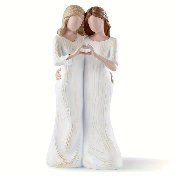 Mother and Daughter Figurines, Mother Daughter Hugging Figurine Statues, Mother and Daughter Present, Meaningful Family Moments, for Home Bedroom Living Room Tabletop Shelf Decor Statue