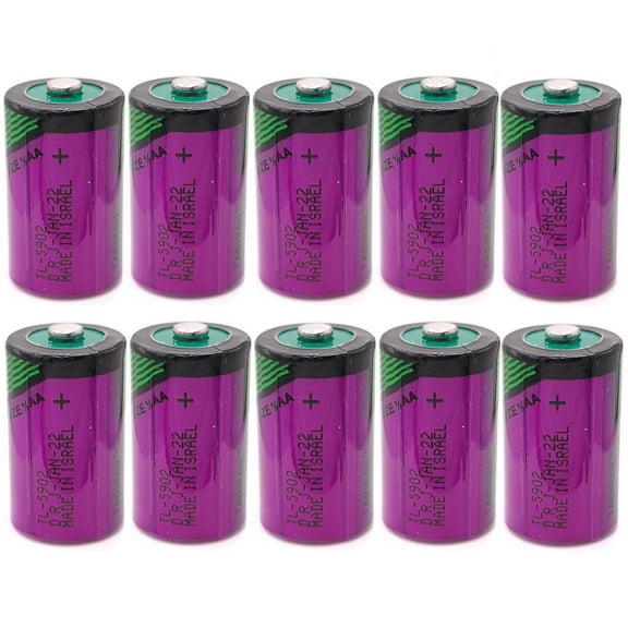 10-Pack Hi-Capacity Batteries for TADIRAN TL-5902 3.6V 1/2 AA ER14250 SL350/750 TL-2150 battery