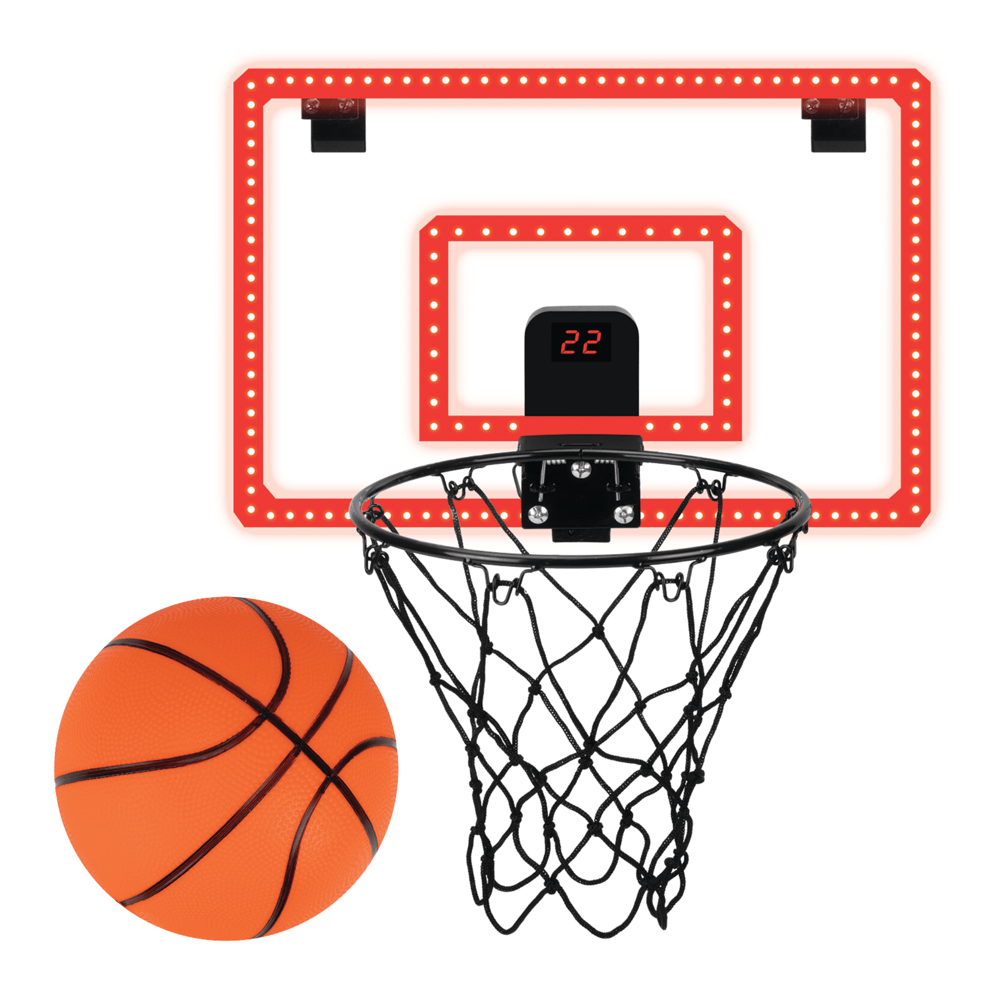 MinnARK, Over-the-Door Basketball Hoop, LED, Indoor Sports Game