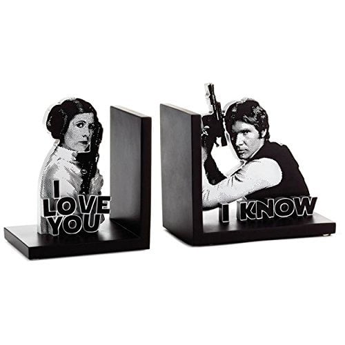 Star Wars Han Solo And Princess Leia Bookends Set Of 2 Desk